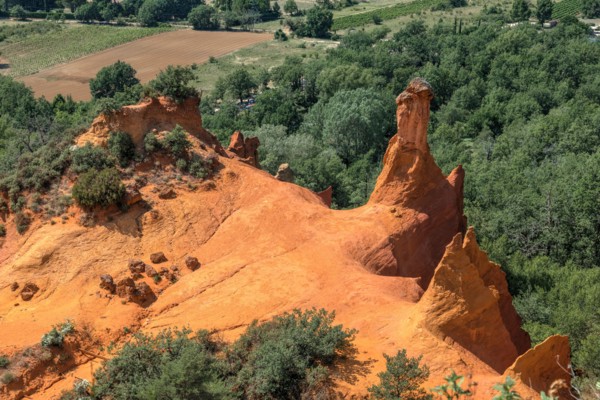 French Colorado, Rustrel, Vaucluse, Provence, France, Europe