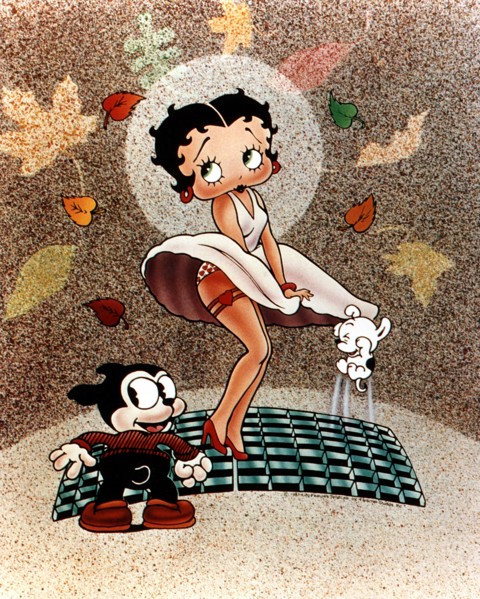 BETTY BOOP - US film cartoon character with her cat Bimbo
