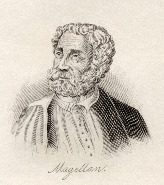 Ferdinand Magellan 1480 1521 Portuguese maritime explorer From the book Crabb s Historical Dictionary published 1825