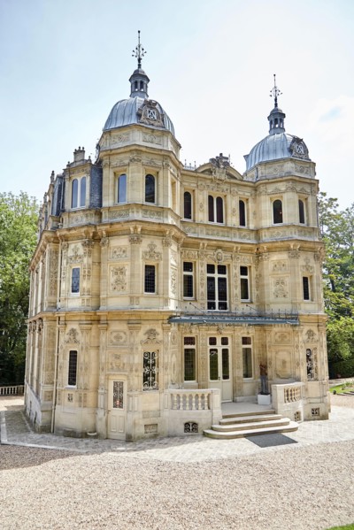 Le Port-Marly, France - June 24, 2018: The Chateau de Monte-Cristo (architect Hippolyte Durand) is a house museum of the writer Alexandre Dumas