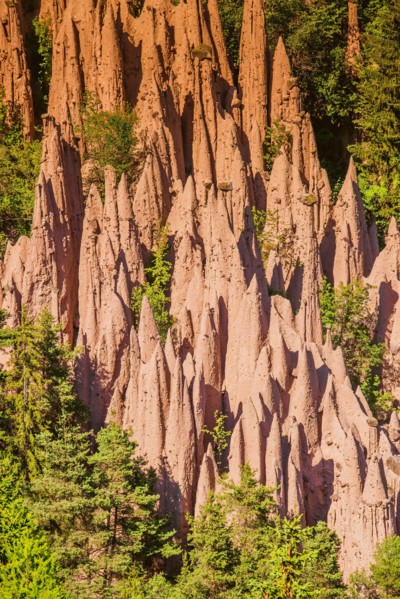 Earth pyramids of Ritten, Longomoso, Renon - Ritten region, South Tyrol, Italy, Europe