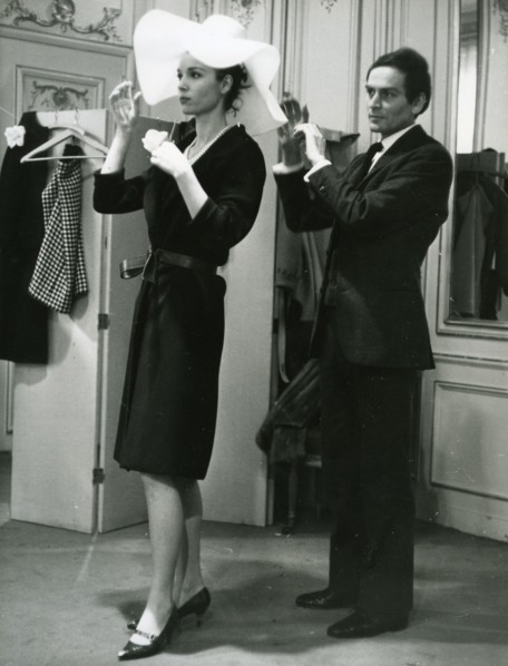 PIERRE CARDIN - French fashion designer at his Paris salon about 1970