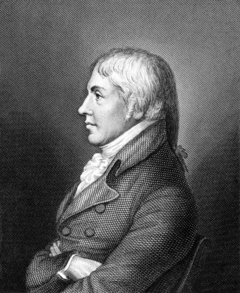 Edward Jenner  (1749-1823) on engraving from 1859. The Father of Immunology. Pioneer of smallpox vaccine.