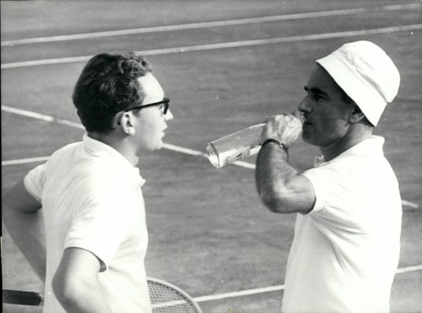 Oct. 10, 1965 - French Parliament Speaker in Tennis Championship, M. Chaban Delmas, president of the French National Assembly, took part in the French Tennis Championship held on the Riviera. Ops: Cha...