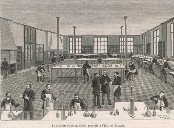 LOUIS PASTEUR (1822-1895) French biologist and chemist. The Pasteur Institute in Paris shortly after opening in 1888.
