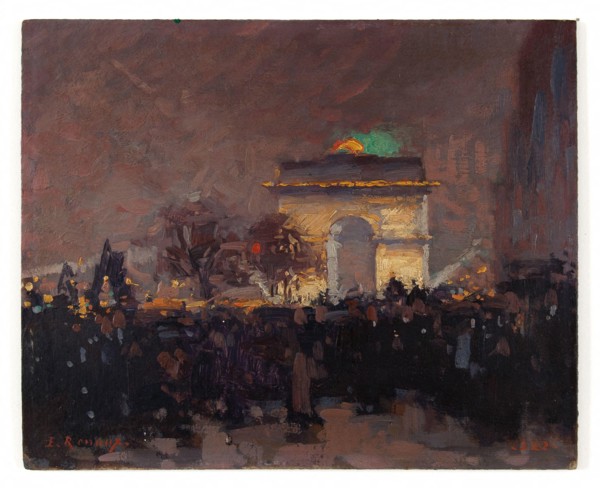 Renoux, Installation des cendres du soldat inconnu sous l'Arc de Triomphe de l'Etoile