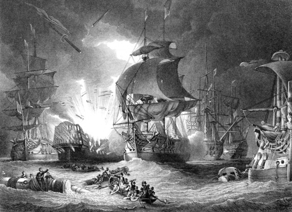Horatio Nelson at the Battle of The Nile