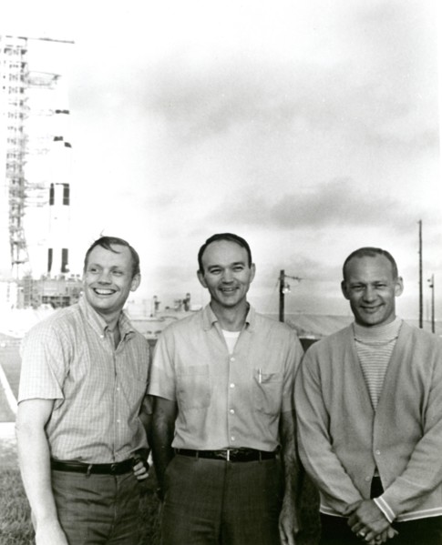 Apollo 11 flight crew, Neil A. Armstrong, Michael Collins and Buzz Aldrin