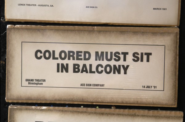 P24 009 Afroamerican Music Fest, Balcony Sign, Segregation, Hart Plaza, Detroit