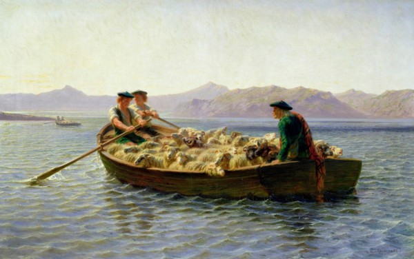 Changing of meadow, A Scottish Scene, Rosa Bonheur, 1863