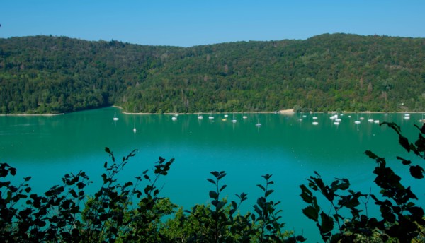 Stunning lac de Vouglans in the Franche Comté region in France