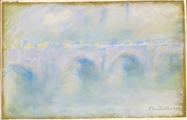 Claude Monet, Waterloo Bridge, pastel drawing, 1901