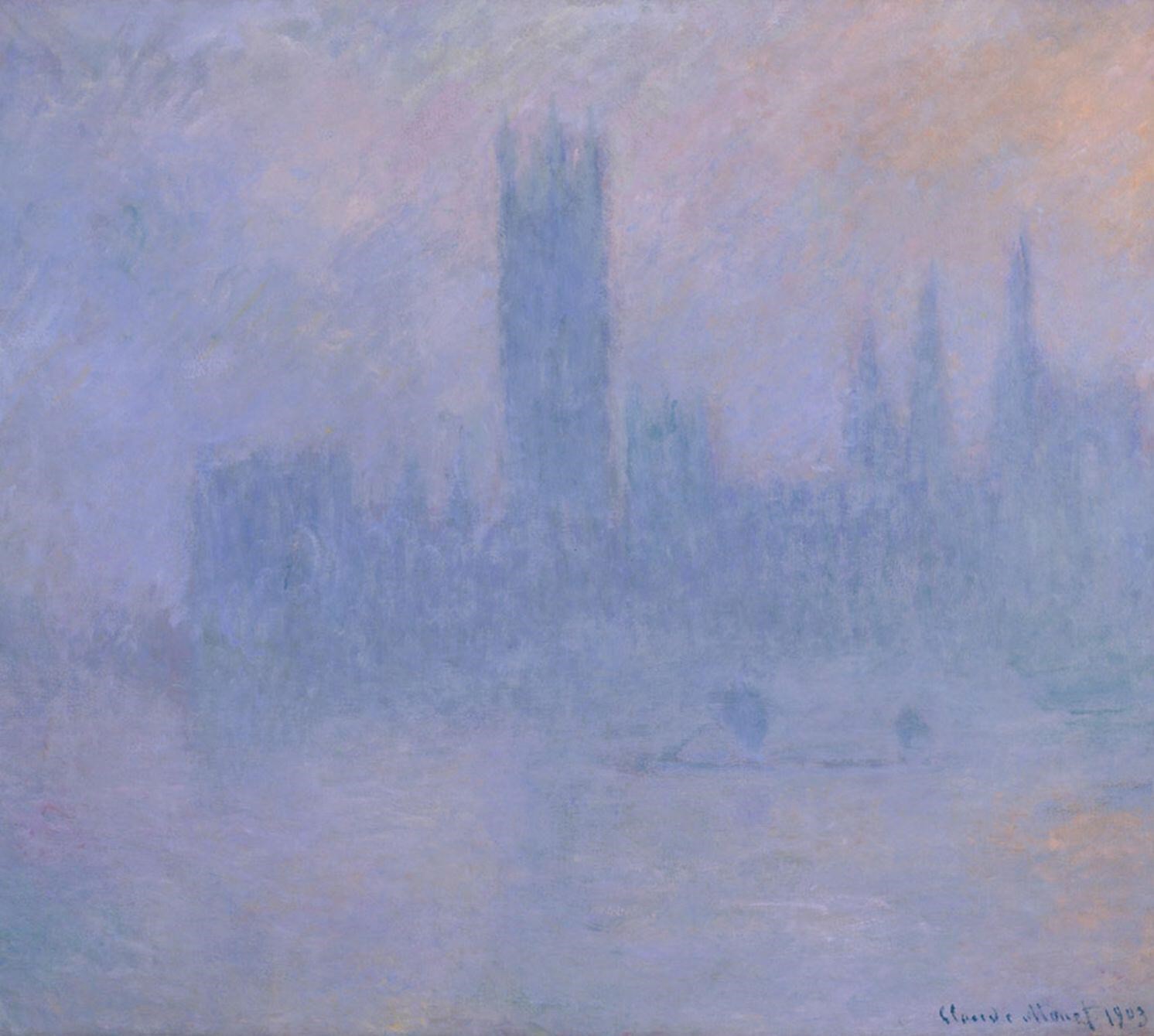Monet, Le Parlement dans le Brouillard