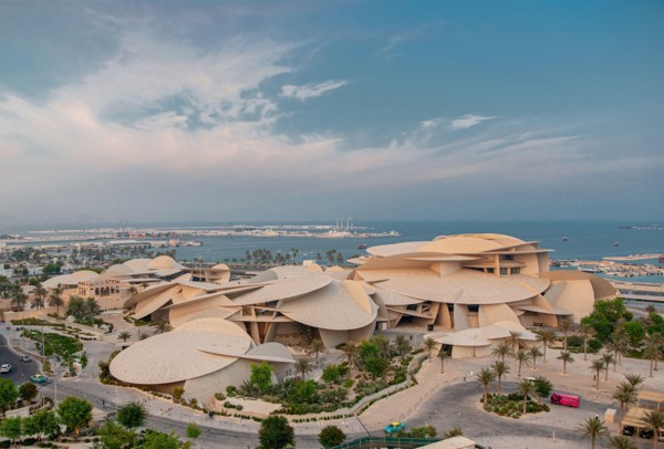 Aerial view of Qatar National Museum