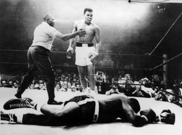 Muhammad Ali knocking down Sonny Liston (1965)