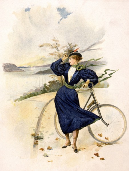 Miss Riverside Drive Out For A Ride, 1896