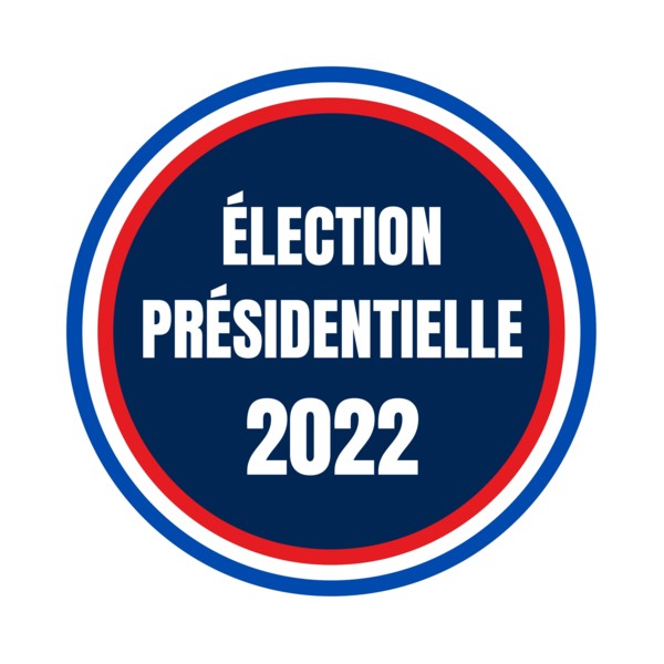 French presidential election in 2022 symbol called election presidentielle 2022 in french language