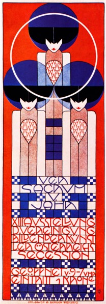 Ver Sacrum 1903 poster by Kolo Moser for the 13th exhibition of the Vienna Secession artists staged by their magazine