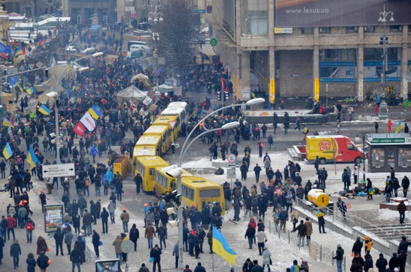 Kiev, Ukraine. 11th December 2013. Continuous mass protest in the Ukrainian capital. Credit:  OlegMit/Alamy Live News