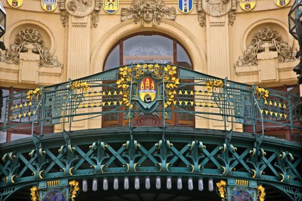 "Detail" from the Municipal House, Prague, Czech Republic.