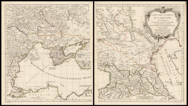 . Français : Charles Francois Delamarche: Carte Des Environs De La Mer-Noire ou se trouvent L'Ukrayne, La Petite Tartarie, La Circassie, La Georgie, Et Les Confins De La Russie Europeenne, Et De La Tu...