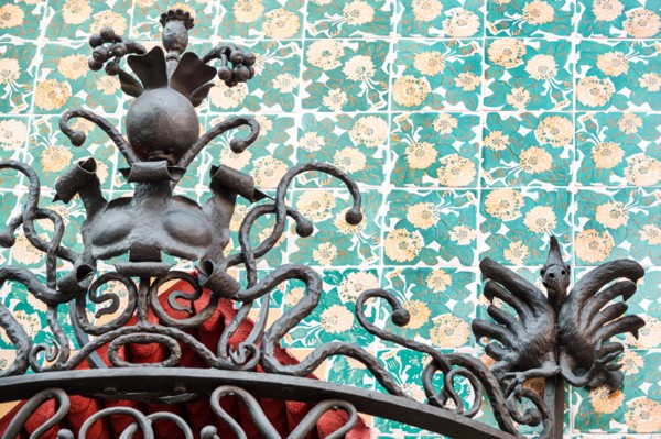 Barcelona Spain,Catalonia Gracia neighborhood,Casa Vicens,museum,1885,Antoni Gaudi,architecture,Catalan Modernism,Unesco World Heritage,exterior,ornam