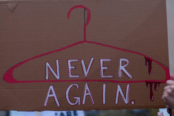 May 3, 2022, Boston, Massachusetts, USA: Impassioned demonstrators walked the streets of Boston's downtown chanting and holding signs Tuesday, a day after the leaked draft of a SCOTUS decision that pu...