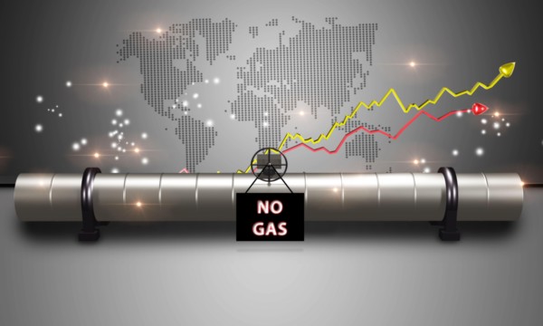 Valve to cut the gas pipeline gas. There is no gas. Oil and gas industry. High pressure gas well, pipe fittings, valves. 3D Render