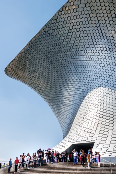 Mexico City,Hispanic,Mexican,Colonia Granada,Plaza Carso,Museo Soumaya Museum Carlos Slim private art collection,exterior outside