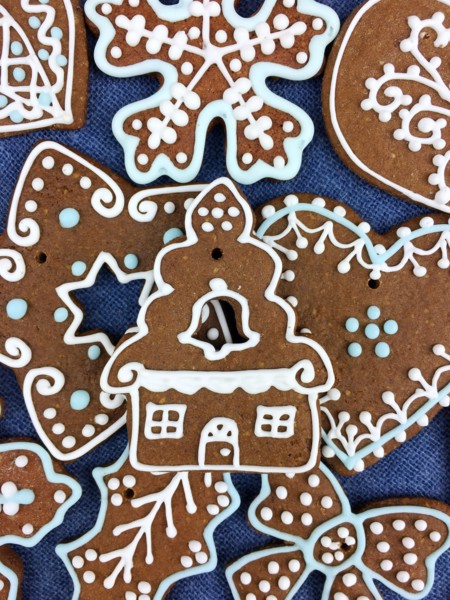 Christmas gingerbread cookies decoration