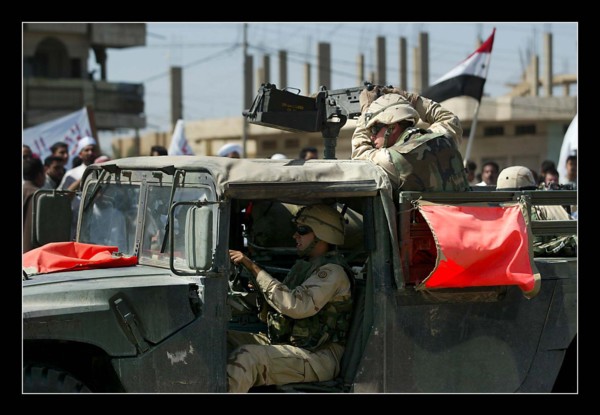 Iraq War April 2003 American soldiers massacre for the second time in 3 days in the town of Al Fallujah approx 50 kilometers north west of Baghdad American soldiers opened fire in descriminately on a ...