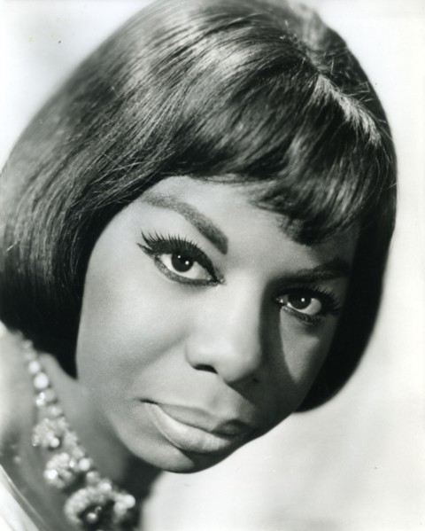 NINA SIMONE (1933-2003) Promotional photo of US singer and songwriter
