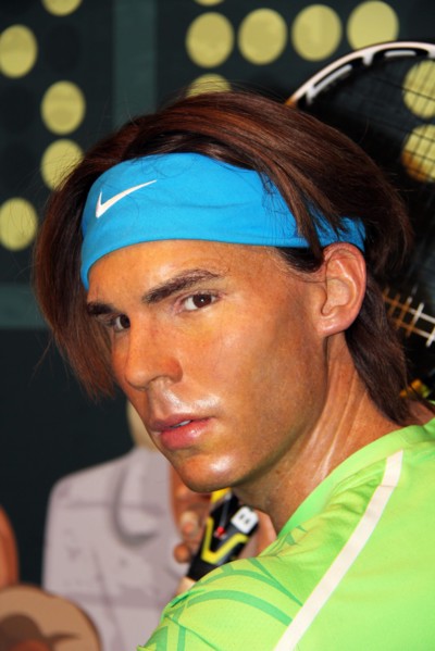 London, - United Kingdom, 08, July 2014. Madame Tussauds in London. Waxwork statue of Rafael Nadal.