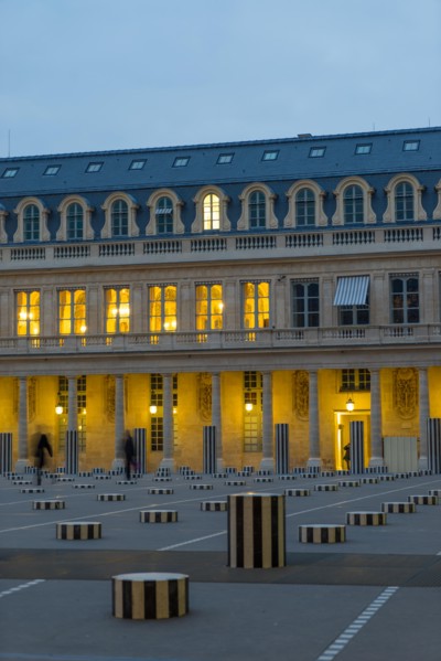 Colonnes de Buren in Palais Royal Paris France