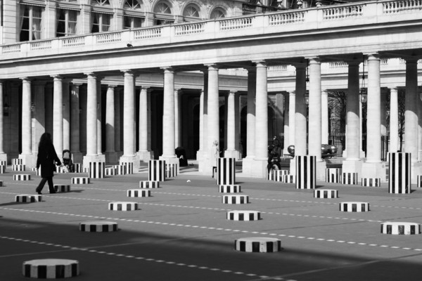 Les Deux Plateaux - The colonnes de Buren Palais-Royal Paris France