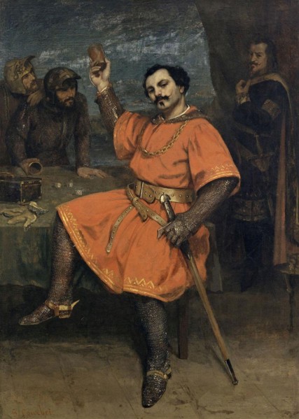 Louis Guéymard as Robert in Robert le diable by Meyerbeer - painting by Courbet - L'Histoire par l'image