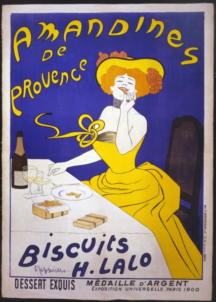 1900 , Paris , FRANCE  : The Biscuits H. Lalo AMANDINES DE PROVENCE , poster advertising by the celebrated illustrator painter  LEONETTO CAPPIELLO ( 1875 - 1942 ) - FOTO STORICHE - HISTORY - ARTS - AR...