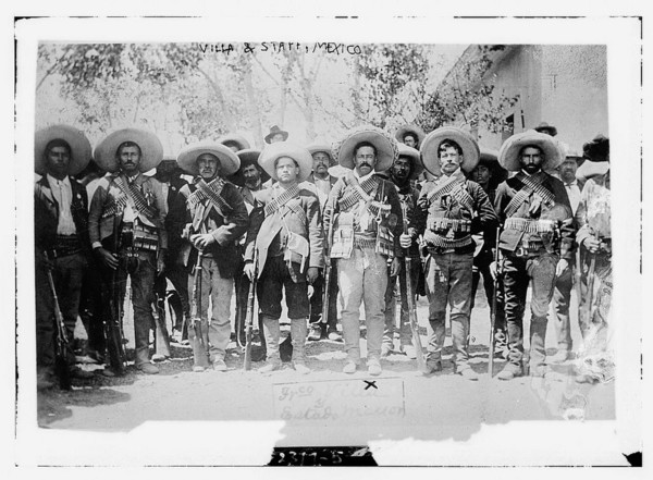 Villa & staff, Mexico (LOC)