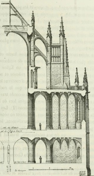 . Description de l'abbaye du Mont Saint-Michel et de ses abords : précédée d'une notice historique. sementsconsidérables ; ils ont formé la Crypte ou Église basse,laquelle reproduit avec une simplicit...