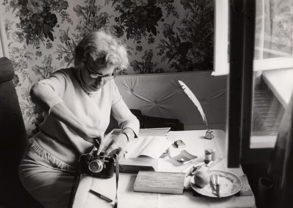 LENI RIEFENSTAHL - German film director seen here in her Paris apartment about 1970