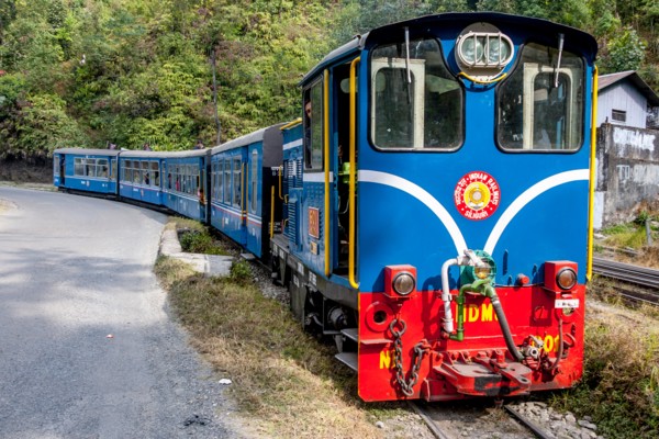The Darjeeling Himalayan Railway (aka The Toy Train) Near Darjeeling, West Bengal, India