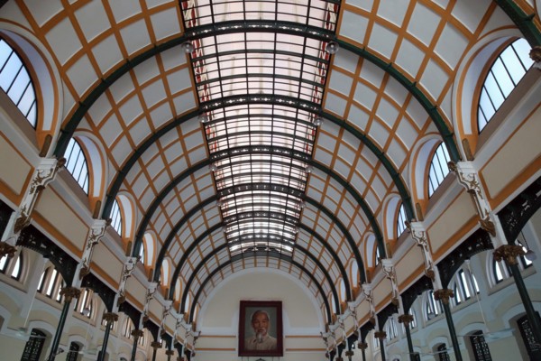 General post office building in Ho Chi Minh city.  Vietnam.