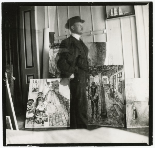 Edvard Munch - Self-Portrait at 53 Am Strom in Warnemünde 1907, Munch Museum, Oslo