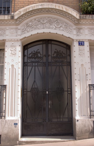 Art Deco Facade Montmartre Paris