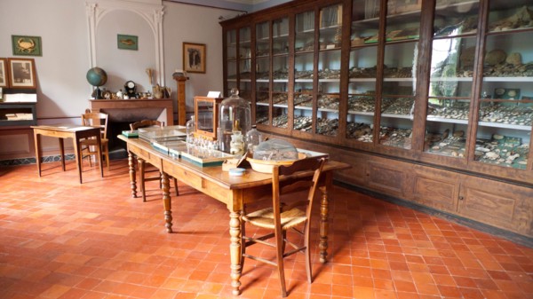 The study of Jean-Henri Fabre. Jean-Henri Fabre Harmas Museum, Serignan du Comtat, Vaucluse, France. June.