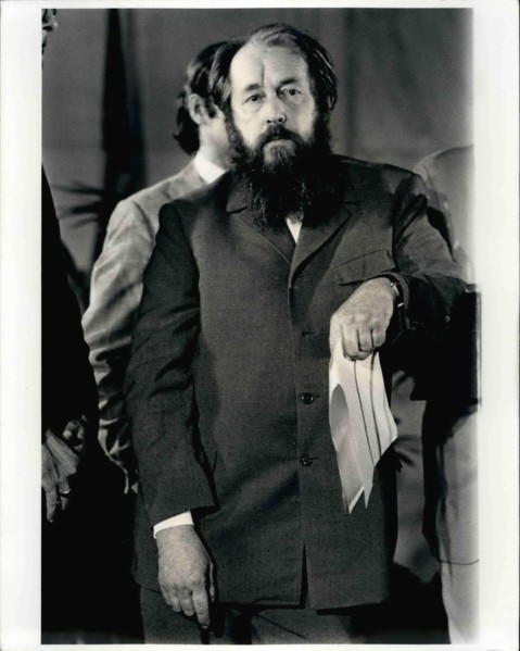 Jul. 07, 1975 - A. Solzhenitsyn addressing member of Congress at Russel Senate Office bldg.  U