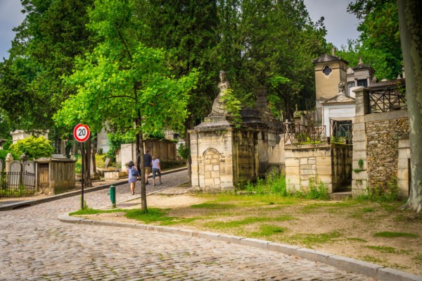 Père Lachaise Cemetery is the largest cemetery in the city of Paris