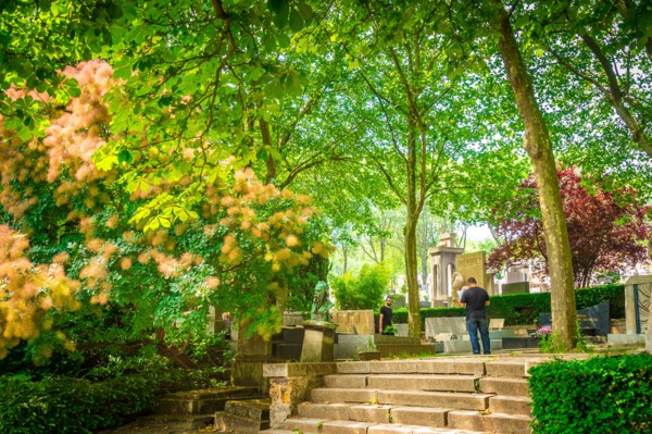 Père Lachaise Cemetery is the largest cemetery in the city of Paris