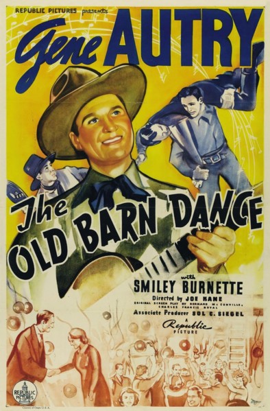 THE OLKD BARN DANCE 1938 Republic Pictures film with Gene Autry