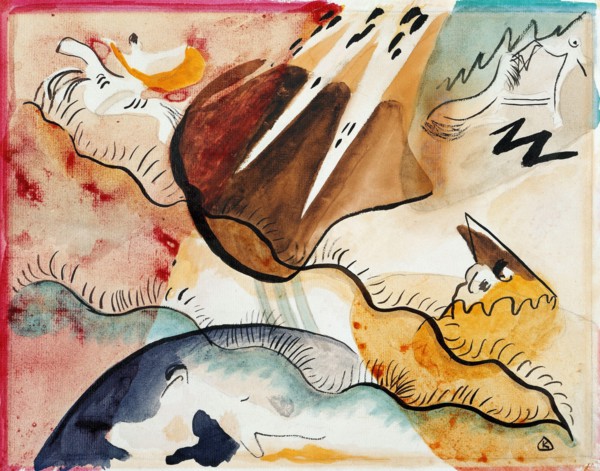 Vasily Kandinsky
Ecole russe
Paysage de pluie (Rain Landscape)
1911
Aquarelle (25,4 x 31,8